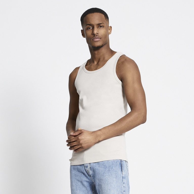 Basic tank top "Hampus" Stone